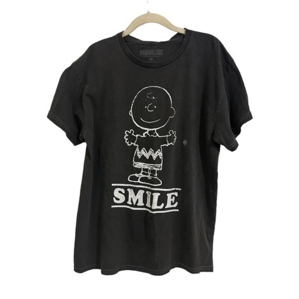 Peanuts Smile Charcoal Tee